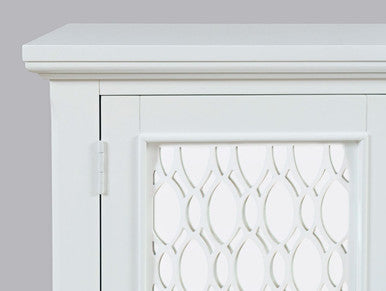 Bella 38" Luxury Mirrored Accent Storage Cabinet