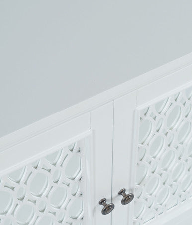 Bella 38" Luxury Mirrored Accent Storage Cabinet