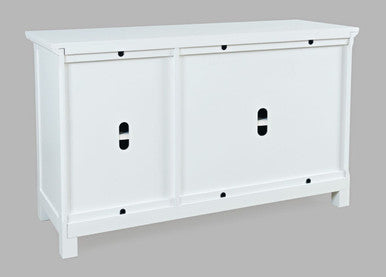 Bella 54" Luxury Mirrored Accent Storage Cabinet