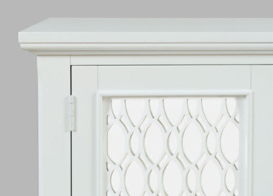 Bella 54" Luxury Mirrored Accent Storage Cabinet