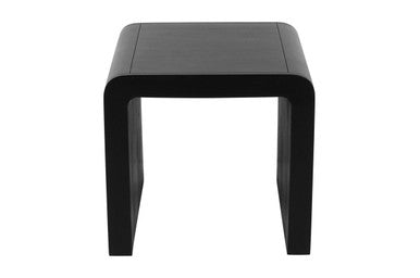Manhattan Solid Wood Square Waterfall Curved End Table