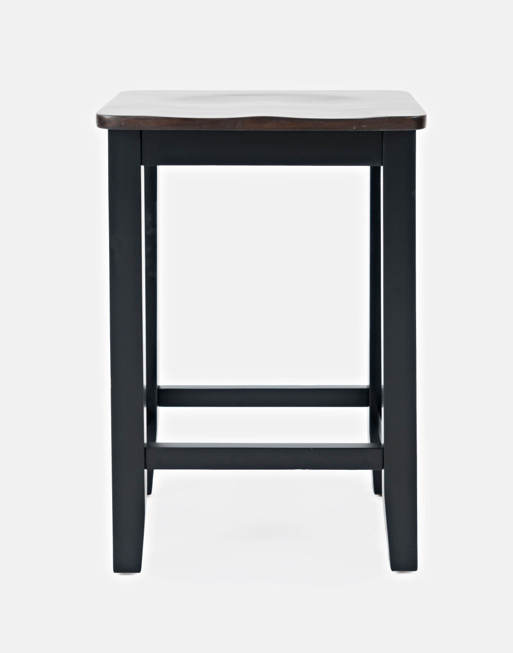 Coastal Town Solid Acacia Farmhouse Backless Saddle Stool (Set of 2)