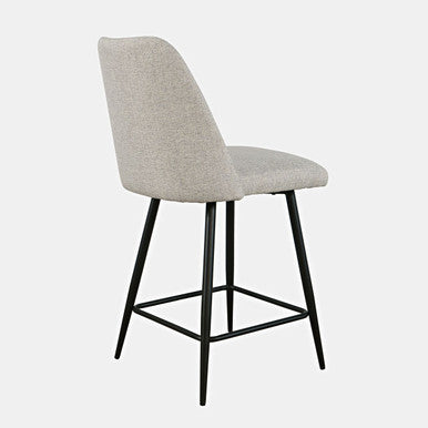 Macey Contemporary Upholstered Counter Barstool Set of 2