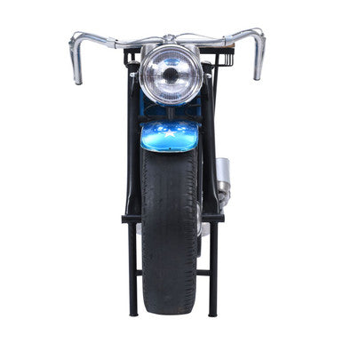 70" Patriotic American Flag Motorcycle Bar Console Table with Storage