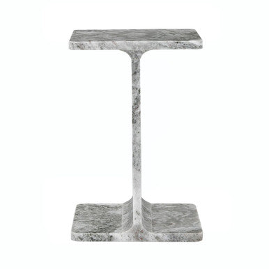 Henry Luxury Genuine Solid Marble Icon End Table