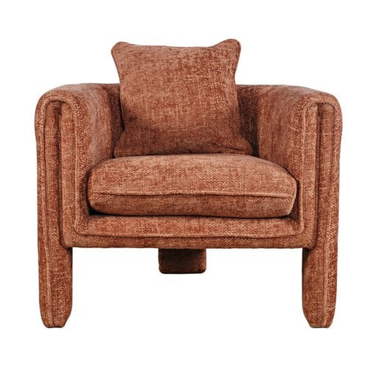 Aspen Upholstered Vintage Accent Armchair with Pillow