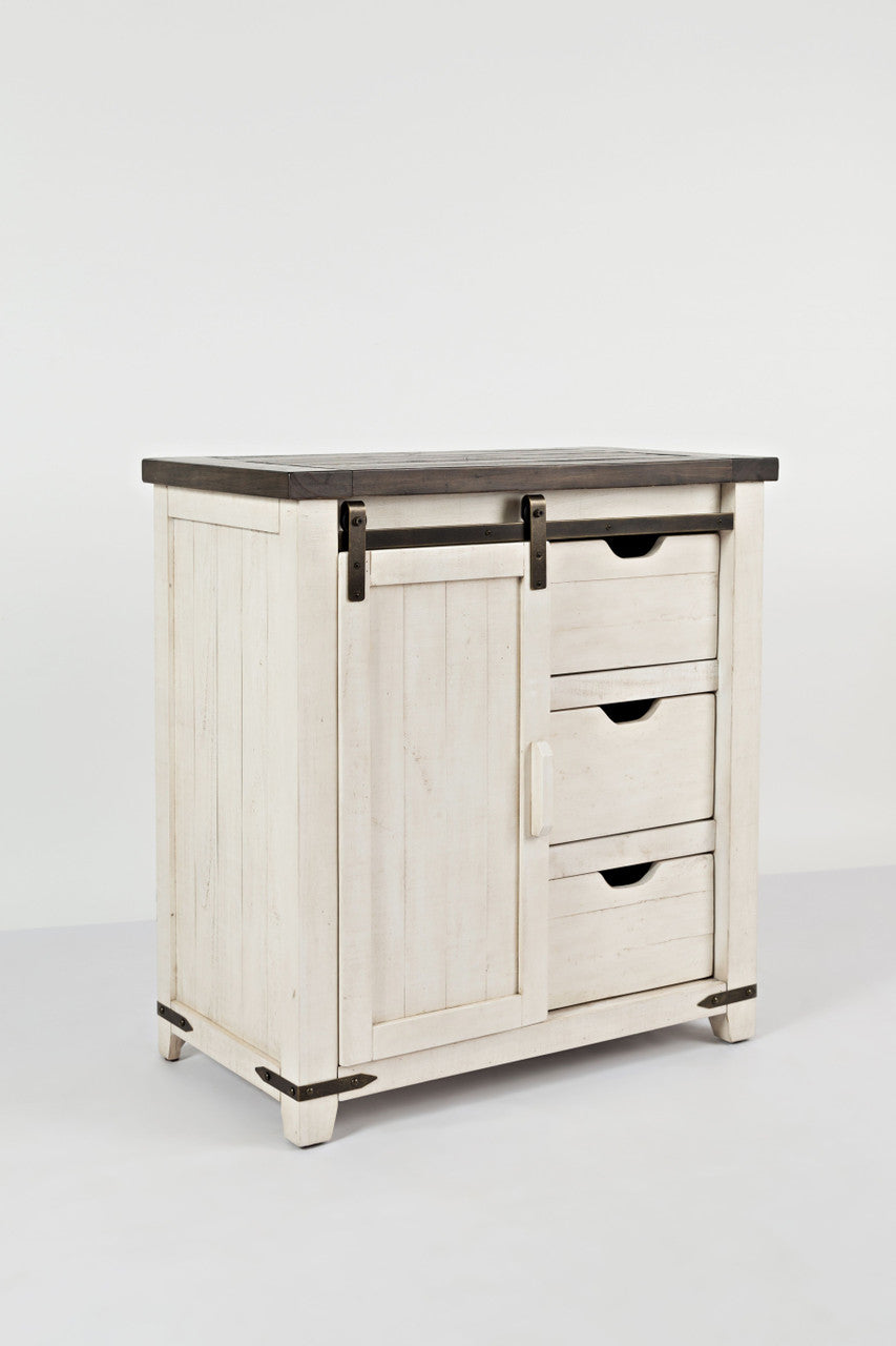 Ridge Collection 32" Barn Door Accent Cabinet