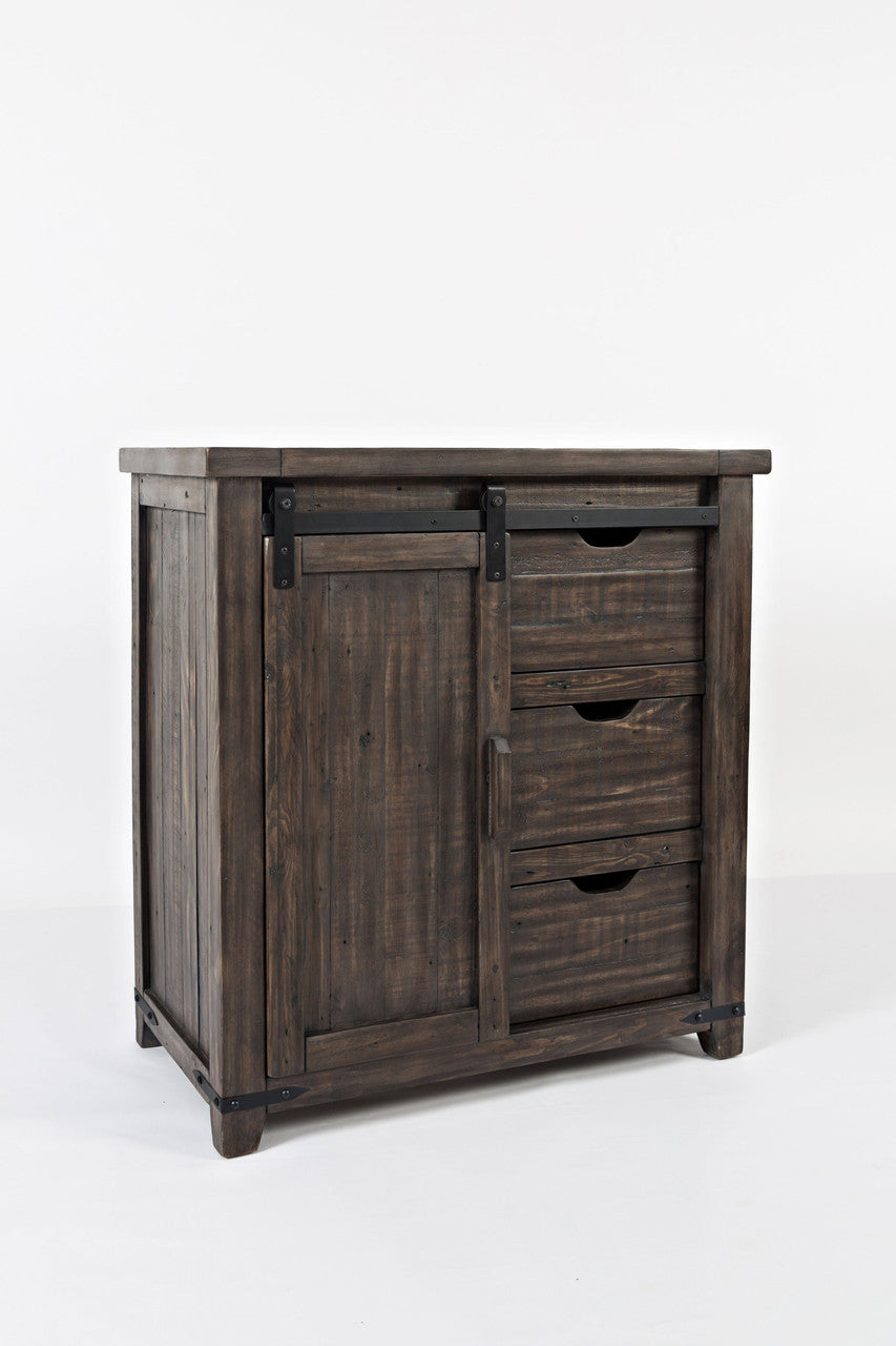 Ridge Collection 32" Barn Door Accent Cabinet