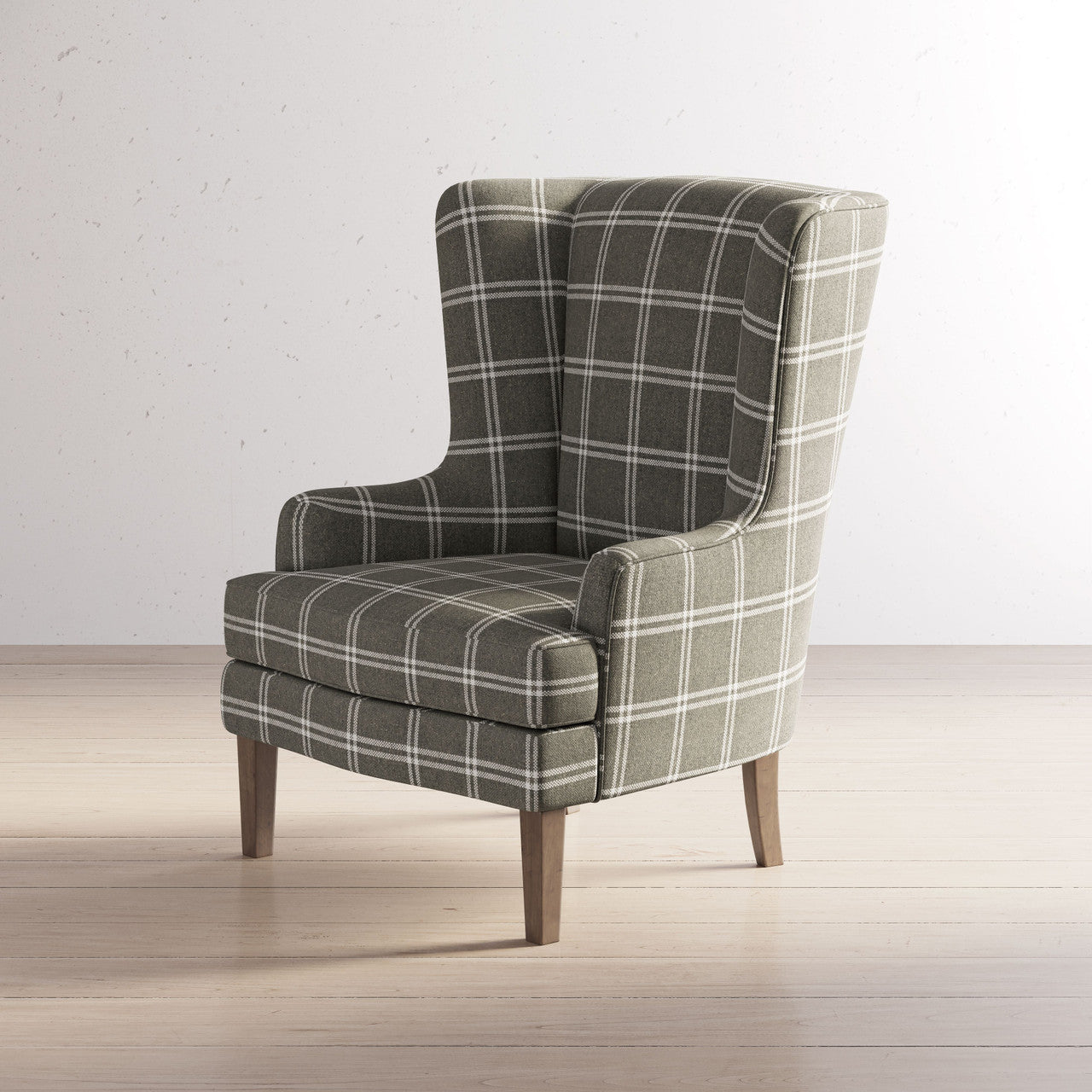 Frais Traditional Upholstered Wingback Accent Chair