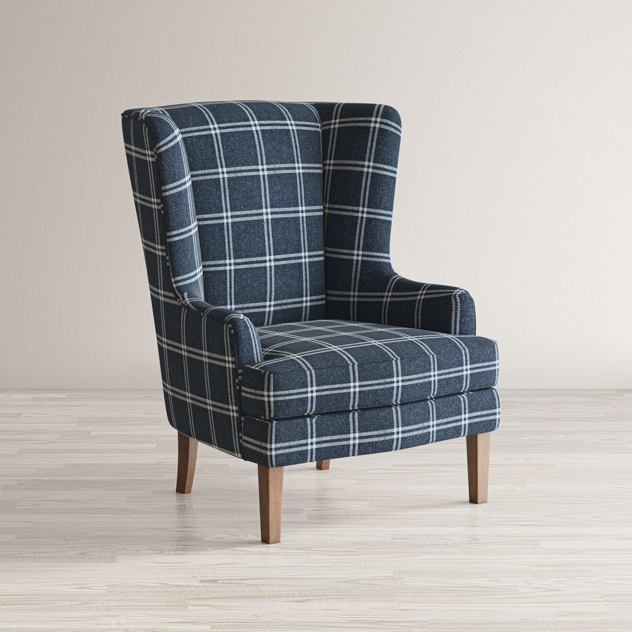 Frais Traditional Upholstered Wingback Accent Chair