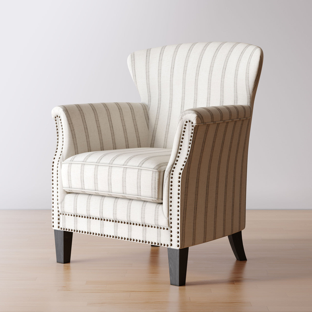 Layla Classic Upholstered Accent Chair with Nail head Trim