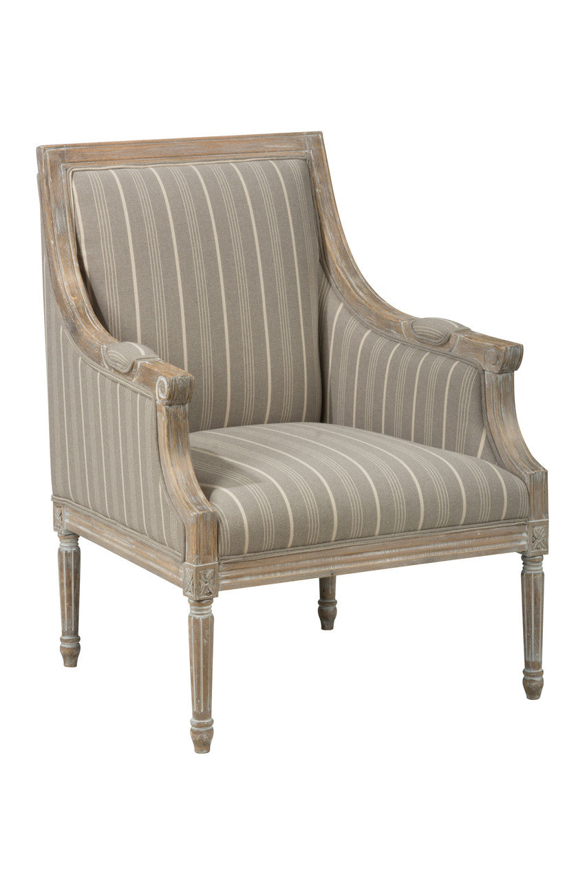 Millie Solid Wood Upholstered Accent Chair