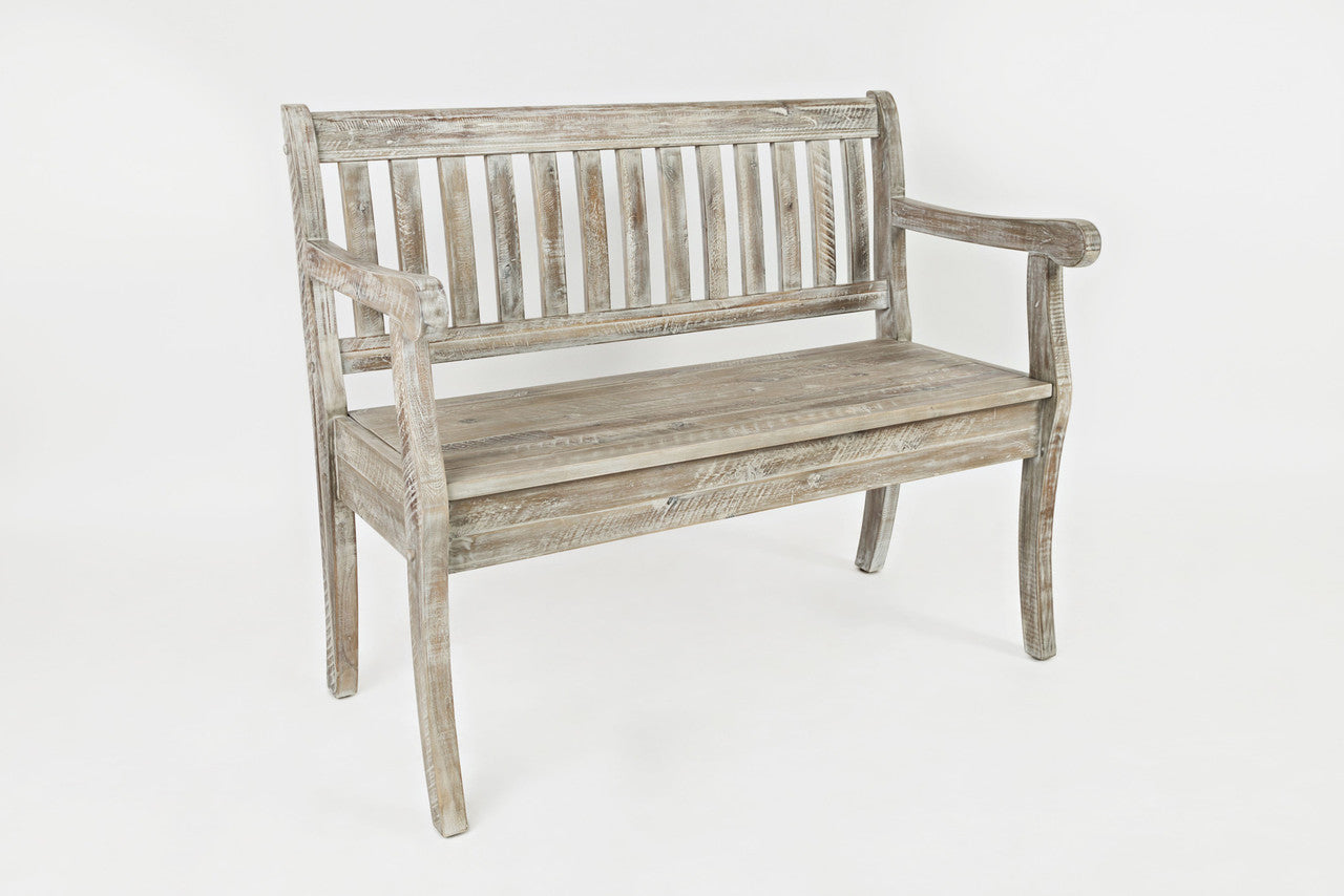 Artisan's Fusion 42" Rustic Solid Wood Storage Bench