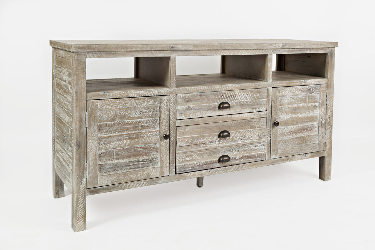 Artisan's Fusion Distressed Acacia Media Console 60" Tv Stand