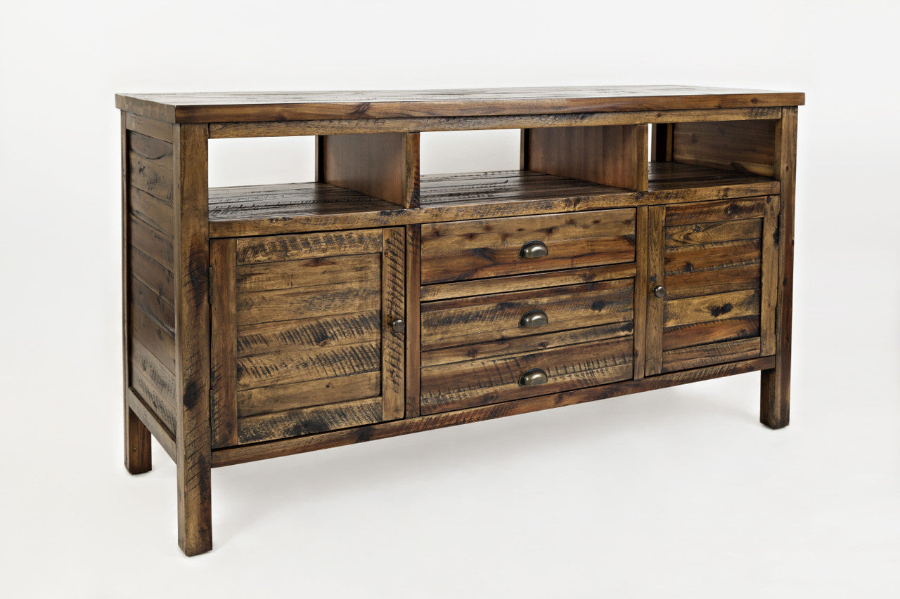 Artisan's Fusion Distressed Acacia Media Console 60" Tv Stand