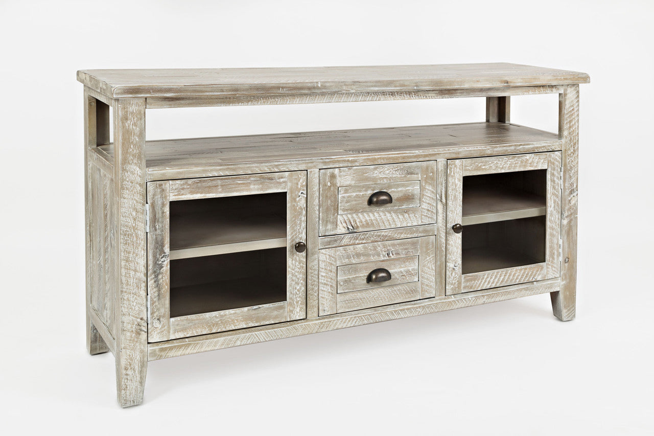 Artisan's Fusion Farmhouse Acacia Storage Console Tv Stand