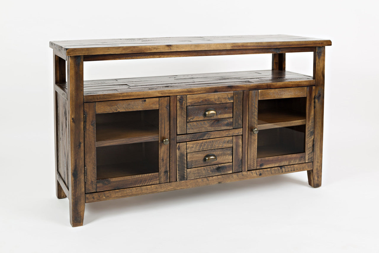 Artisan's Fusion Farmhouse Acacia Storage Console Tv Stand
