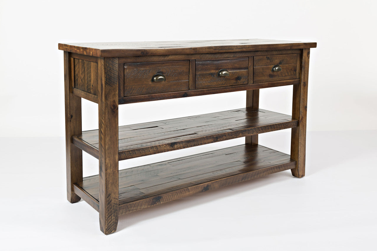Artisan's Fusion Farmhouse Solid Wood 50" Sofa Table