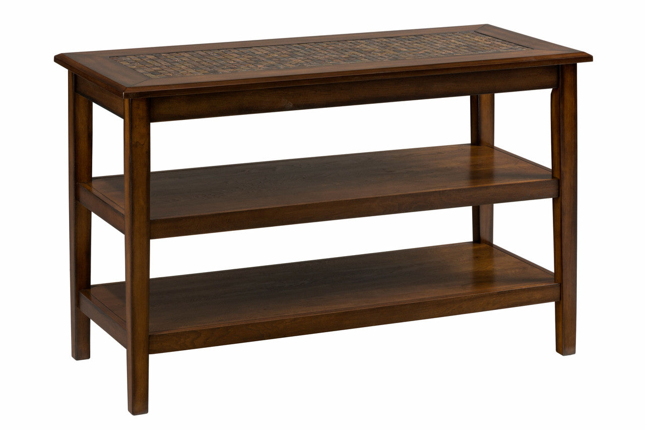 Ornate Sofa 48" Sofa Table with Mosaic Tile Inlay