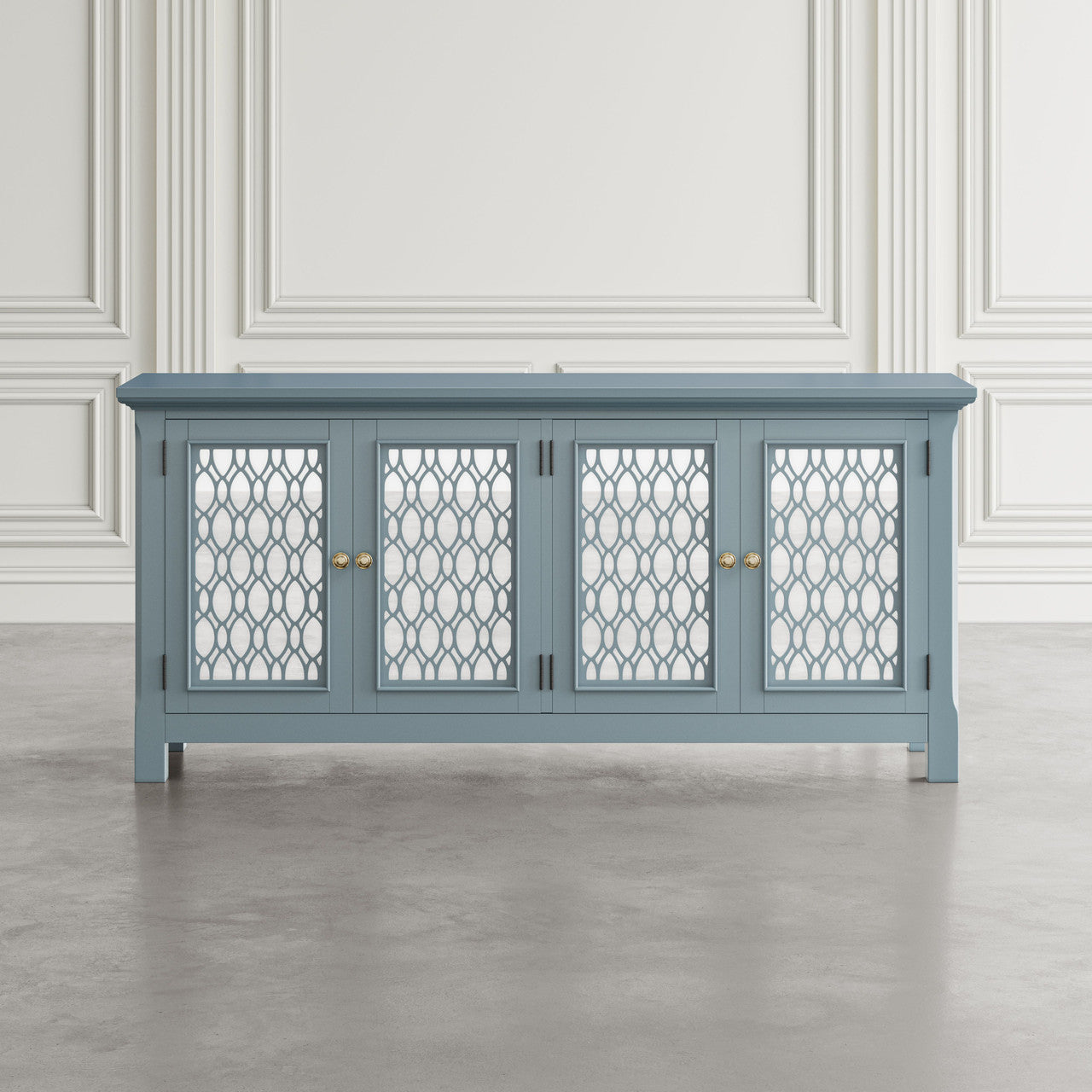 Bella 69" Luxury Mirrored Sideboard Storage Cabinet