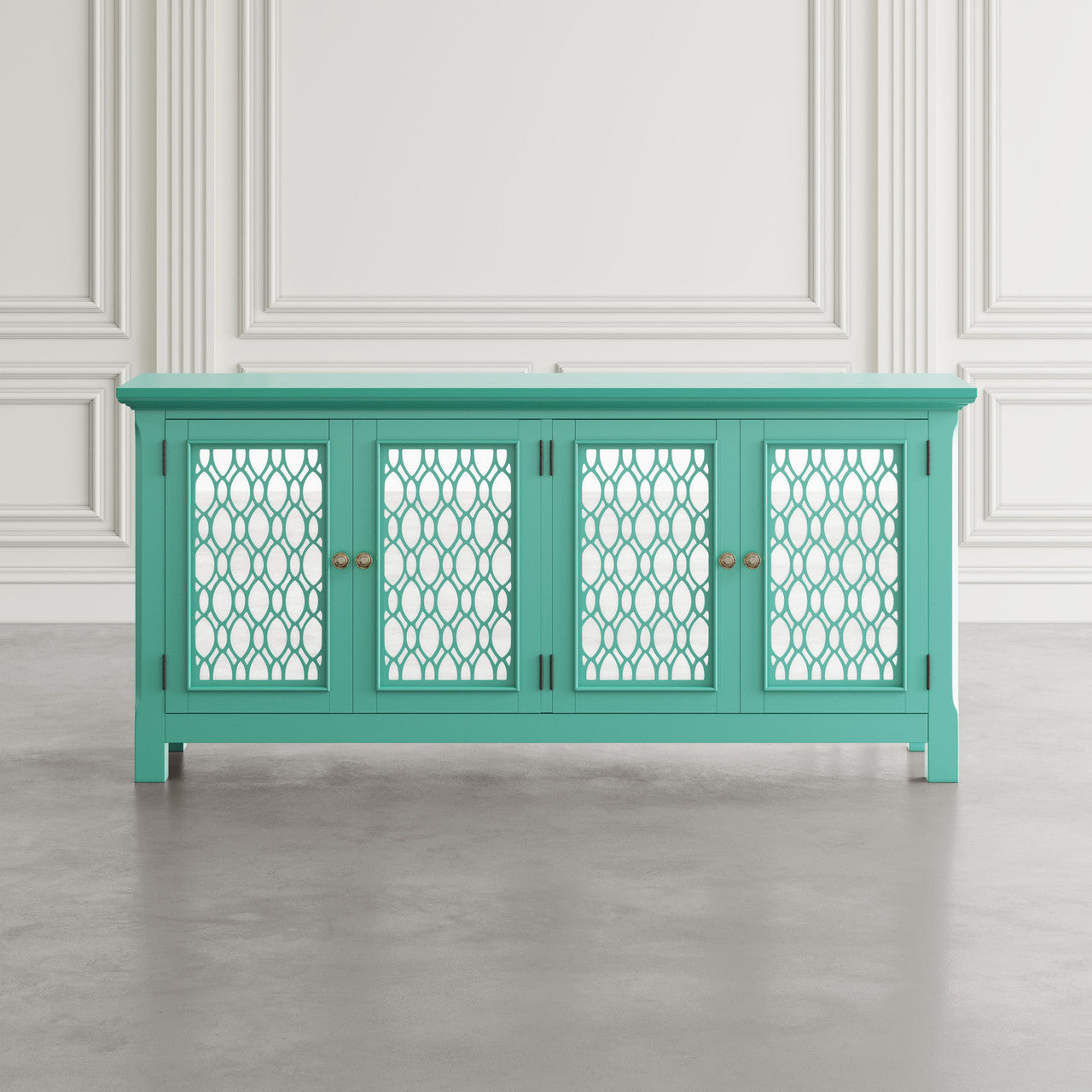 Bella 69" Luxury Mirrored Sideboard Storage Cabinet