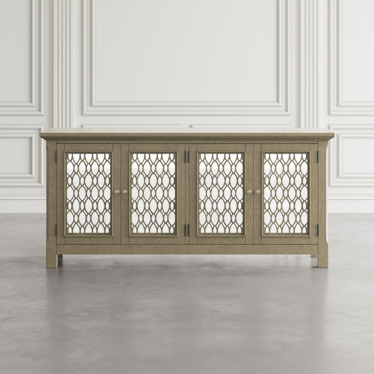 Bella 69" Luxury Mirrored Sideboard Storage Cabinet