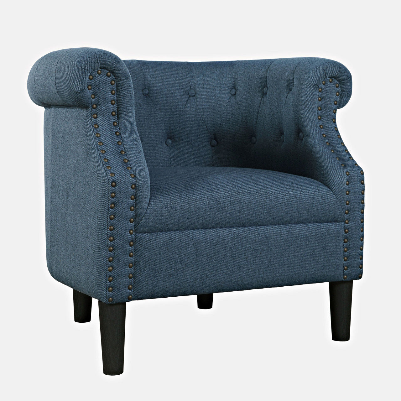 Lily Upholstered Barrel Accent Chair