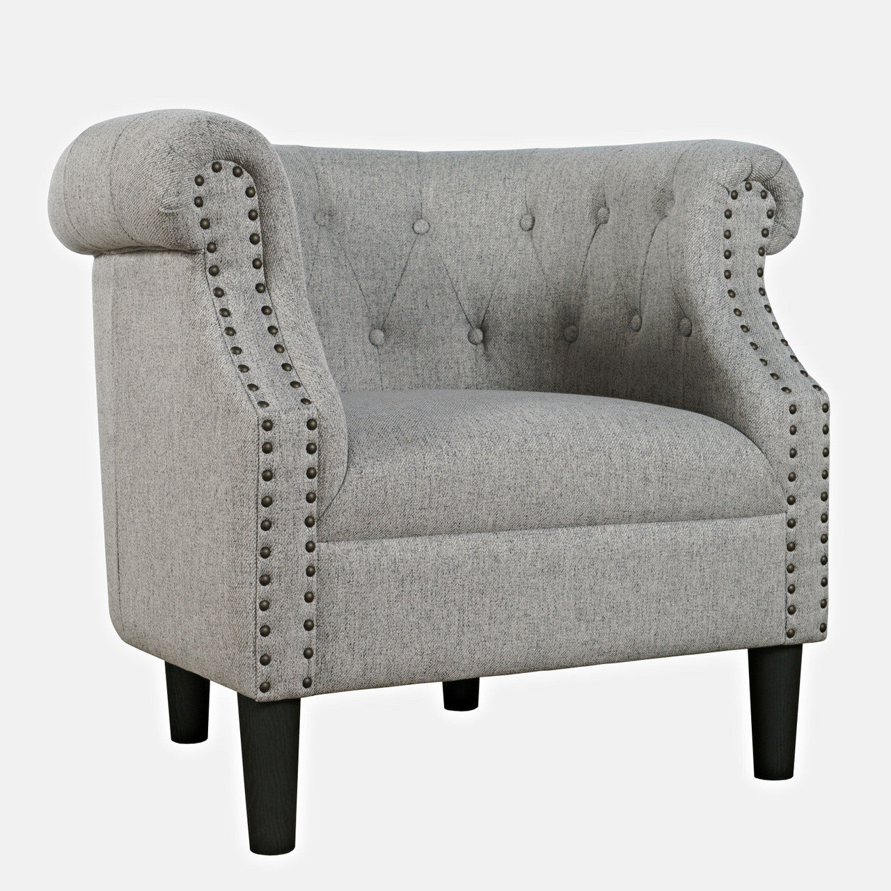 Lily Upholstered Barrel Accent Chair