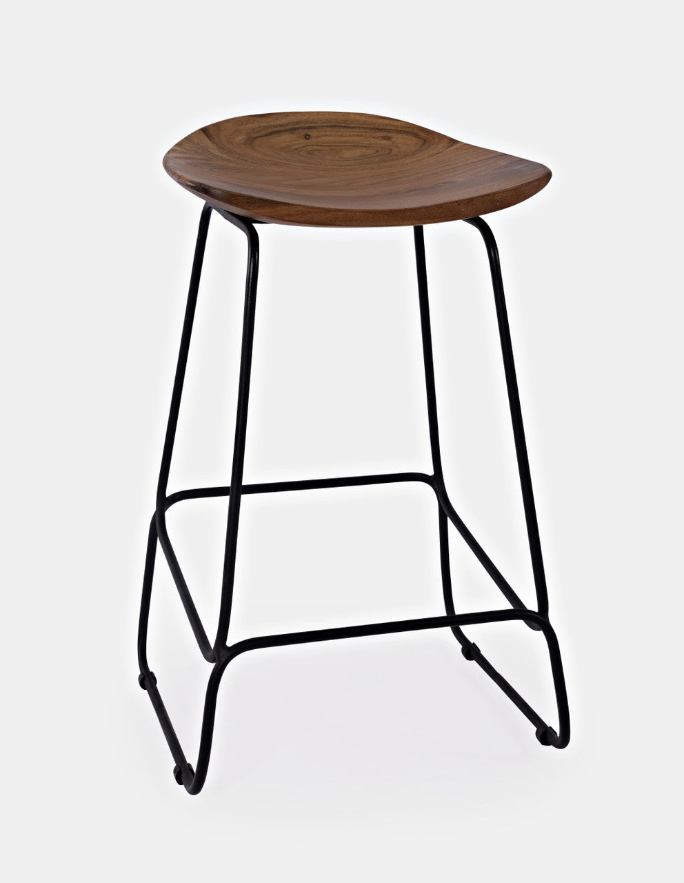 Nature's Edge Solid Acacia Counter Height Backless Stools - Set of 2
