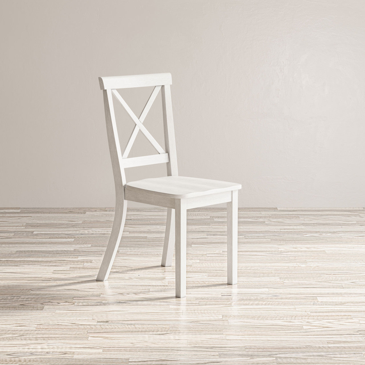 Tidal Dawn Wire-Brushed X-Back Acacia Dining Chair (Set of 2)