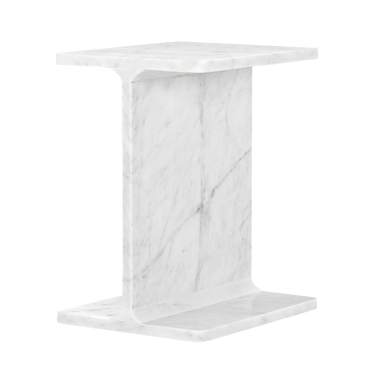 Henry Luxury Genuine Solid Marble Icon End Table