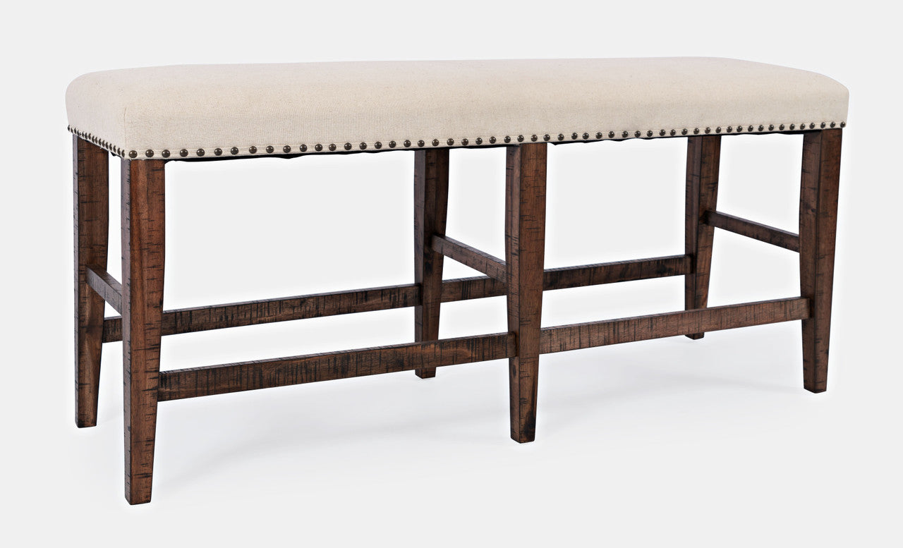 Vista 52" Backless Upholstered Counter Height Bench