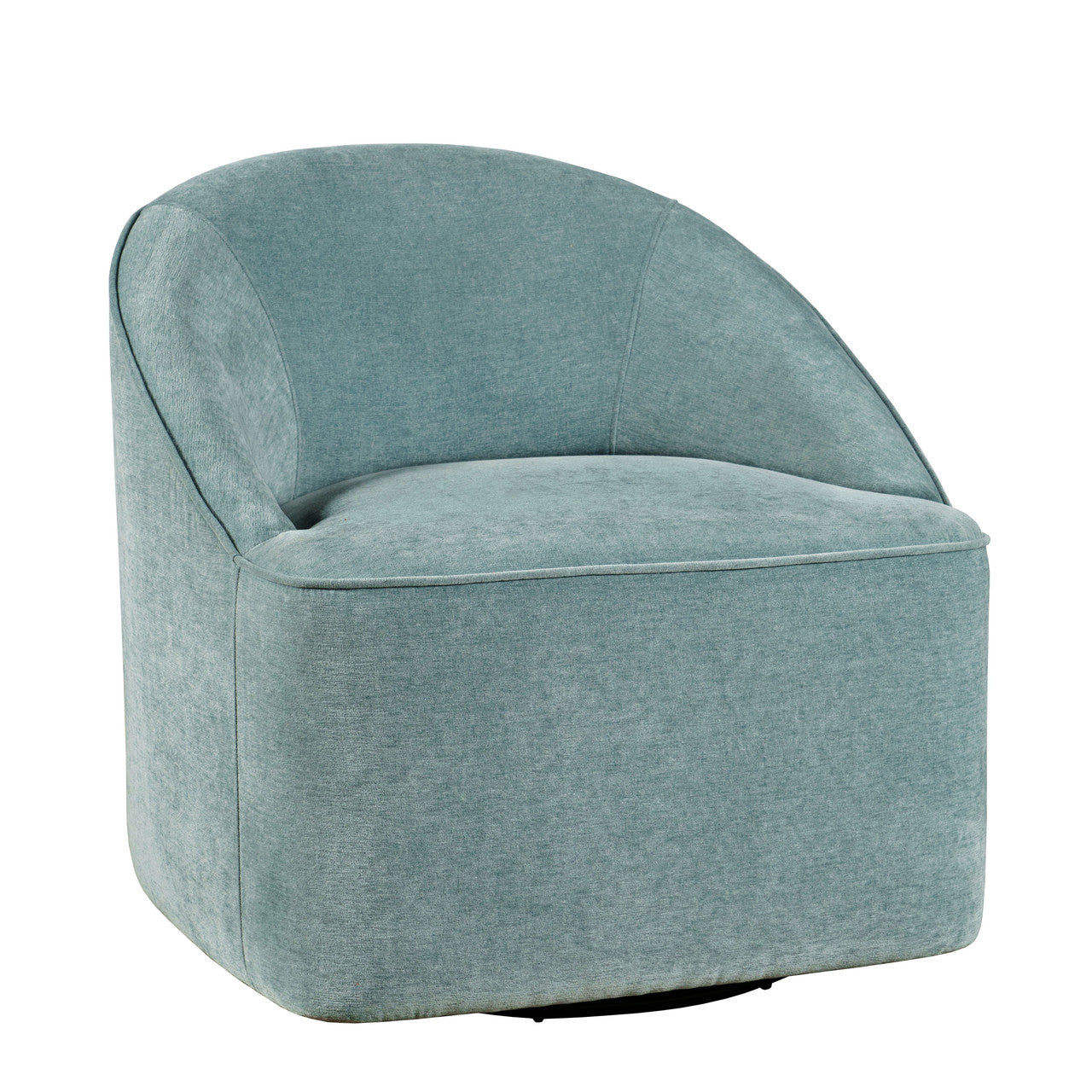 Lulu Mid-Century Modern Upholstered Swivel Accent Chair