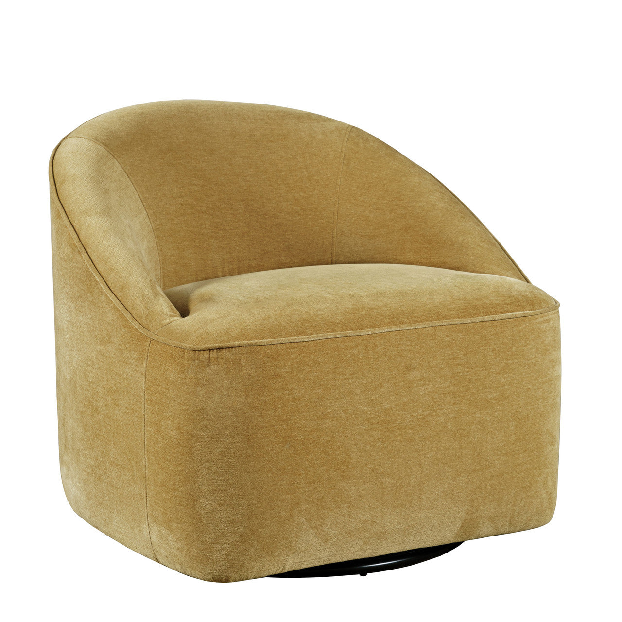 Lulu Mid-Century Modern Upholstered Swivel Accent Chair