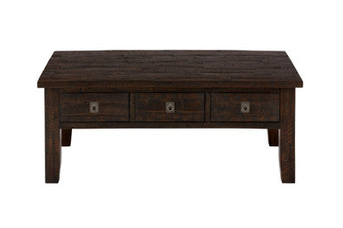 Lagoon 48" Distressed Solid Wood Coffee Table