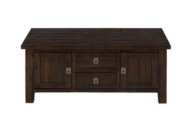 Lagoon Distressed Rustic Solid Acacia 48" Coffee Table