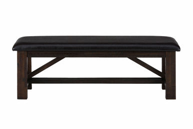 Lagoon Distressed Rustic 54" Upholstered Dining Bench