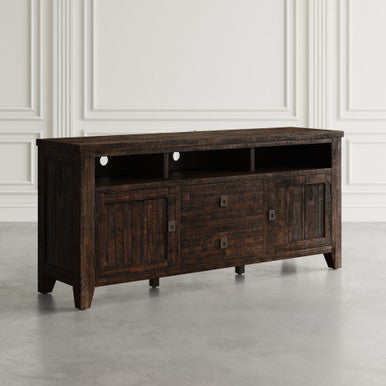 Lagoon Distressed Rustic Solid Wood 70" TV Stand