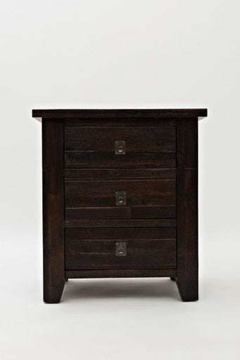 Lagoon Distressed Rustic Solid Acacia Nightstand