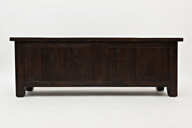 Lagoon Distressed Rustic Solid Wood Blanket Chest