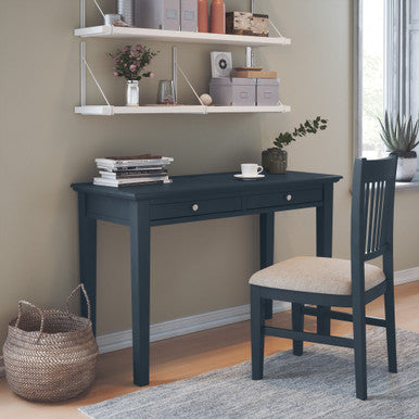Artisan Slat-Back Upholstered Desk Chair