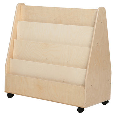 Contender Fully Assembled Double-Sided Book Cart On Wheels