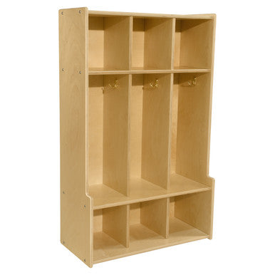 Contender 3-Section Coat Locker with Bench