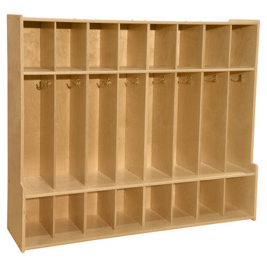 Contender 8-Section Coat Locker with Bench
