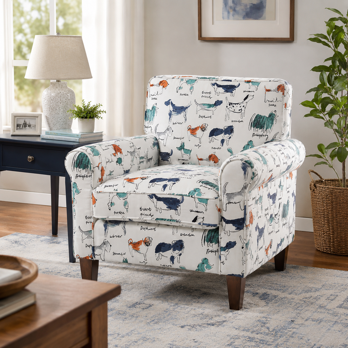 Baxter Puppy Upholstered Classic Accent Chair