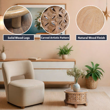 Antique Style Round Side Table