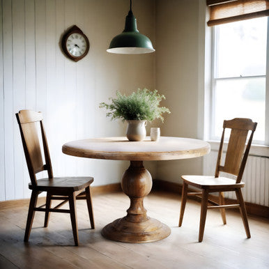 Round Pedestal Dining Table - 48x48