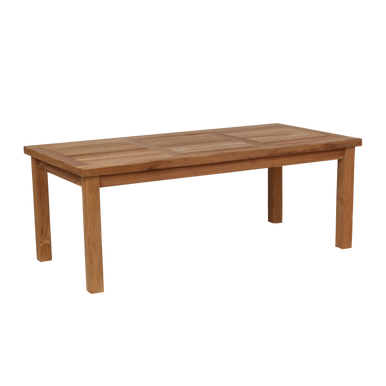 RRI Goods Teak Wood Outdoor Coffee Table, 24"X 48" Rectangular PatioTable