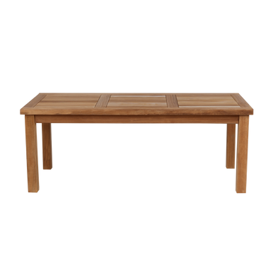 RRI Goods Teak Wood Outdoor Coffee Table, 24"X 48" Rectangular PatioTable