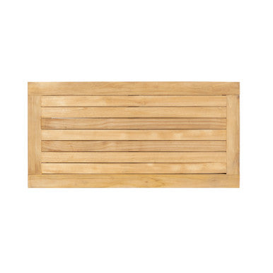 RRI Goods Teakwood Rectangular Patio Coffee Table With Storage